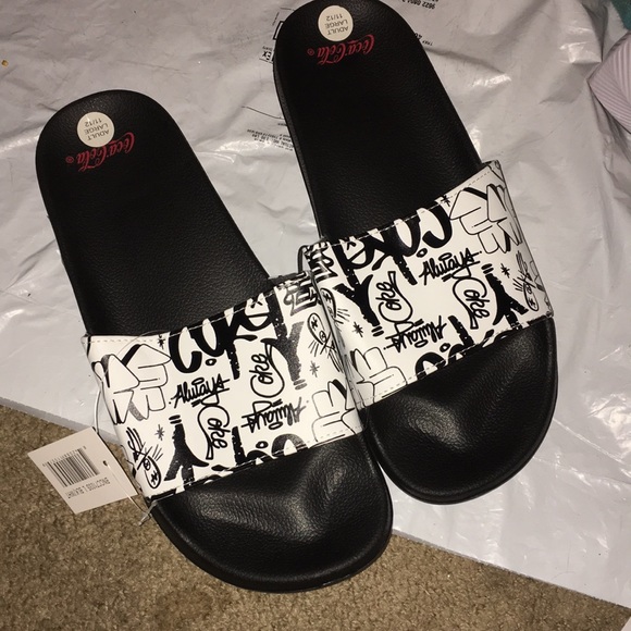 COPY - Coca Cola Coke Graffiti Slides NWT (Men’s Size) - Picture 3 of 6